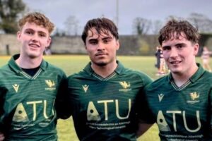 From left to right in the photo above, Dylan Curran, James Siva and John Brendan McDonald